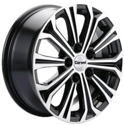 CRW/6,5x16 5x114,3 ET45 Кудро(ABT_черный глянцевый_с полированной лицевой частью) 60,1