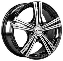XTR/6,5x16 5x108 ET45 X-112(BK/FP_черный глянцевый_с полированной лицевой частью) 63,35