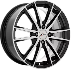 XTR/6,5x16 4x100 ET48 X-129(BK/FP_черный глянцевый_с полированной лицевой частью) 54,1