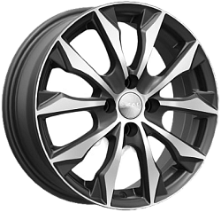 СКД/6,0x16 4x100 ET41 Нагоя(Алмаз бархатный_черный матовый_с полированной лицевой частью) 60,1