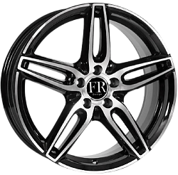 REP/8,0x18 5x112 ET43 274(BMF_черный_с полированной лицевой частью_MERCEDES) 66,6