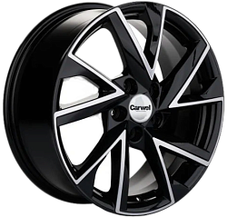 CRW/7,0x17 5x114,3 ET40 Тоджа(ABT_черный глянцевый_с полированной лицевой частью) 66,1