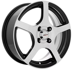 XTR/6,0x15 4x100 ET45 X-118(BK/FP_темный) 54,1